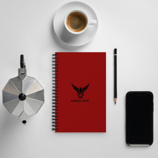 Crimson Red Spiral notebook - Eagle's Elite